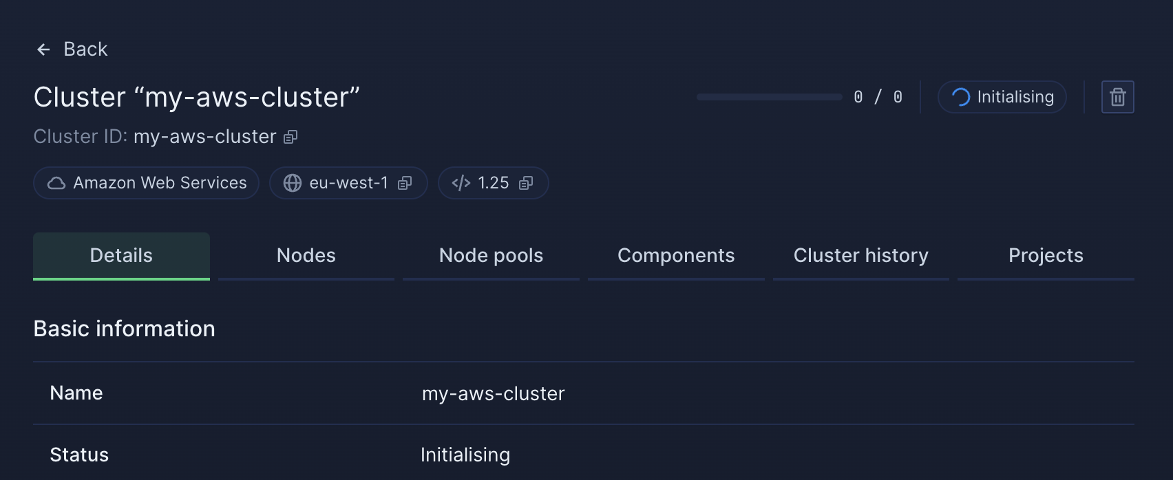 Screenshot of Northflank cluster security